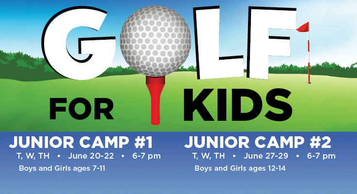 Youth Golf slide with wording