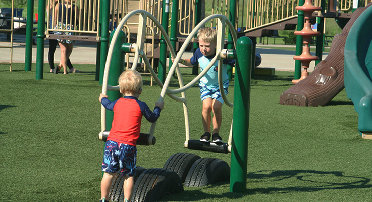 Buckner boys playing 2