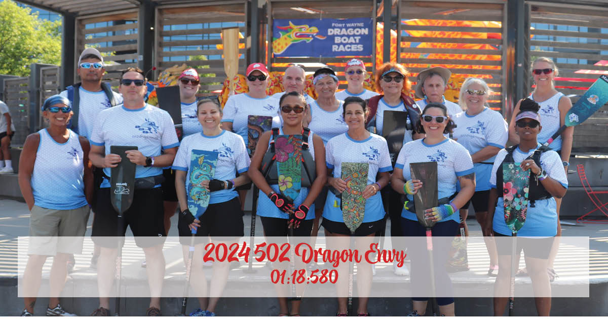 2024 7 502 Dragon Boat Community 502 Dragon Envy team