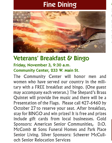 vETERANS BREAKFAST