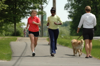 Aboite Trails Lady Runners Dog 2008, Fort Wayne Trails, Running