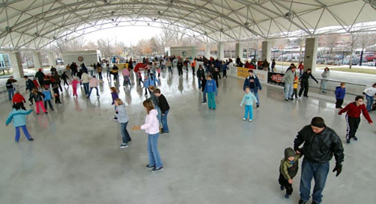 Ice Skating at Headwaters Park